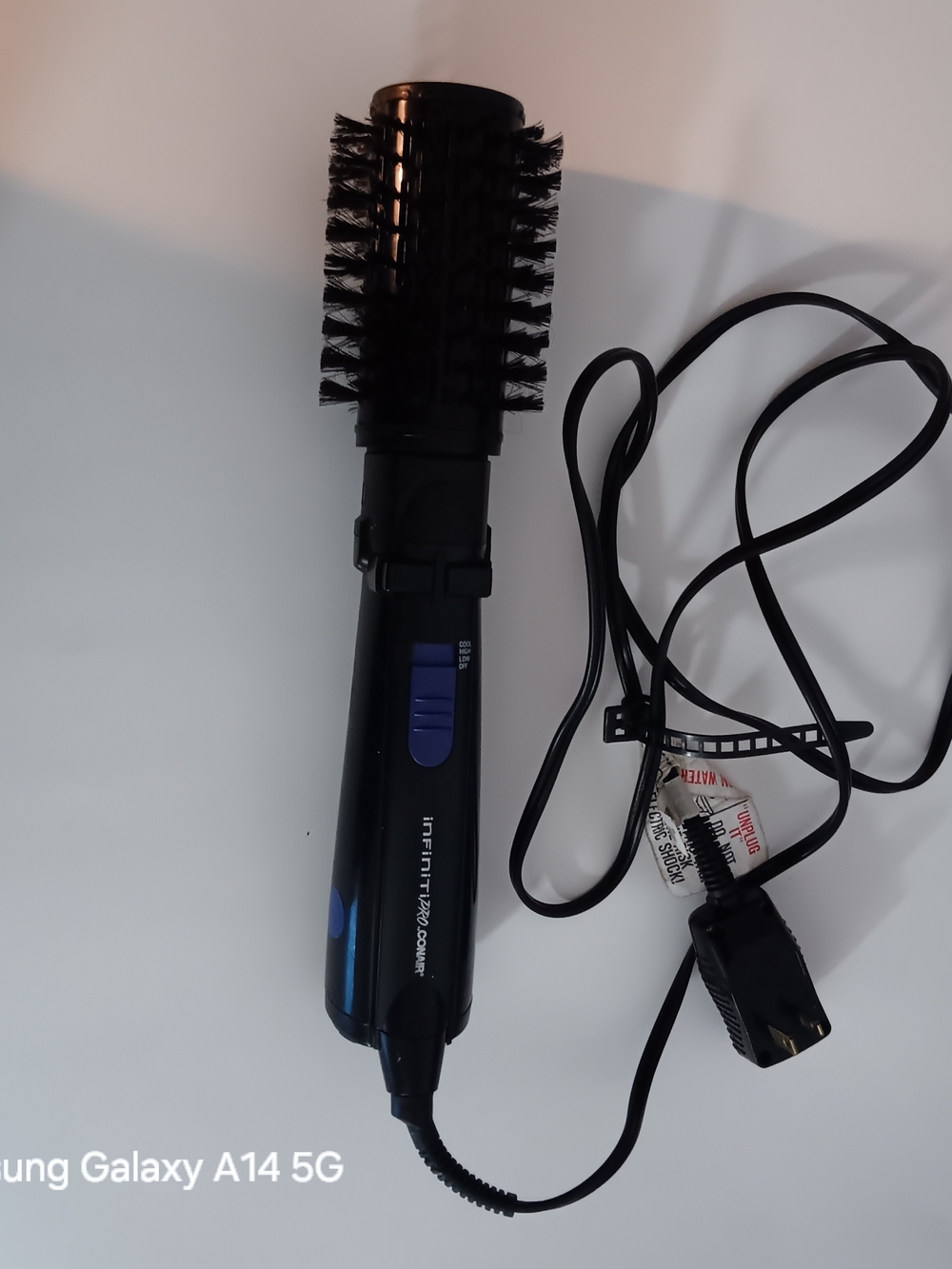 NFINITY Black Power Cord with Two-Prong Plug